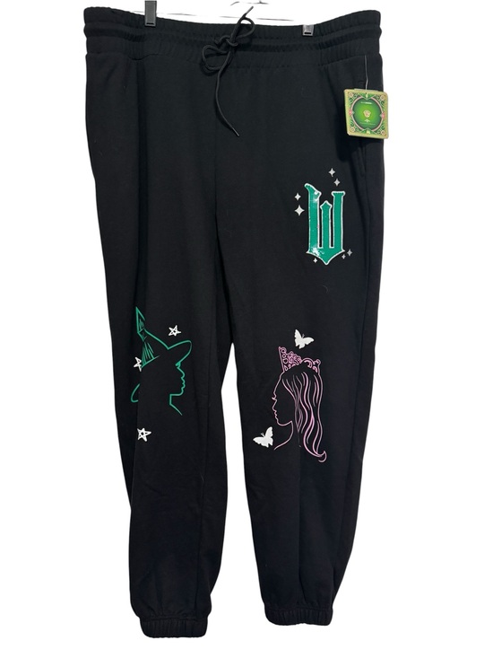 Isaac Morris Pants - 🌟 NWT Wicked Movie Elphaba & Glinda Sequin Graphic Joggers Sweatpants Size XXL